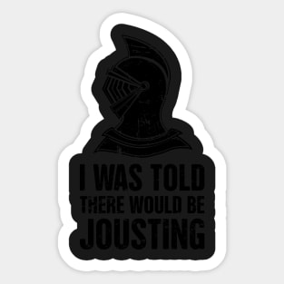 Jousting | Funny Renaissance Festival Design Sticker